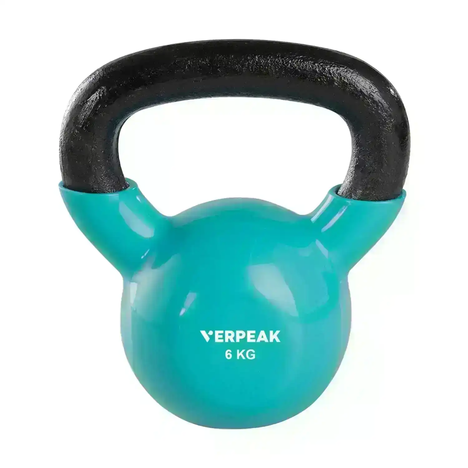 Verpeak Kettlebell 6kg Cast Iron Vinyl Coated Bodybuilding Fitness Home Workout