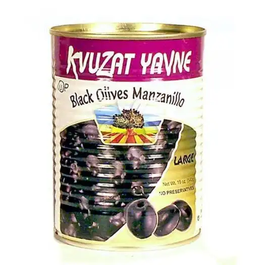 Kvuzat Yavne Whole Black Olives 540g x 3