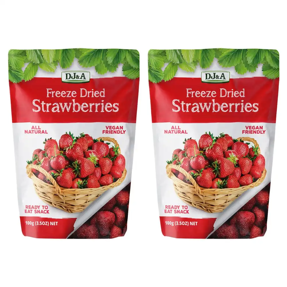 DJ&A Freeze Dried Strawberries 100g