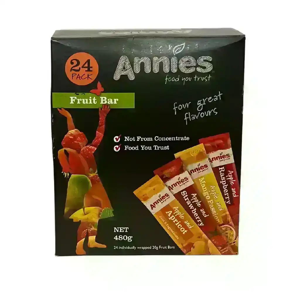 Annies 100% Fruit Bars 24 Pack 480g
