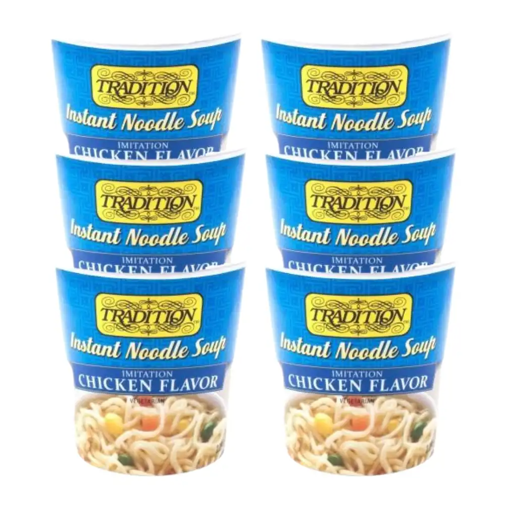 Tradition Chicken Style Instant Noodle Soup Cup 65g x 6