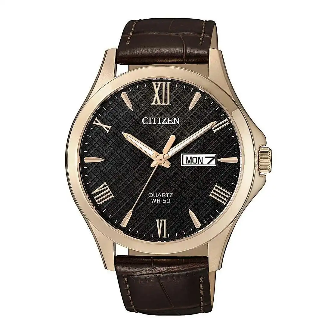 Citizen Black Brown Leather Watch BF2023-01H