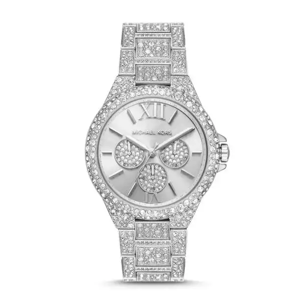 Michael Kors Camille Silver Glitz Women's Watch MK6957