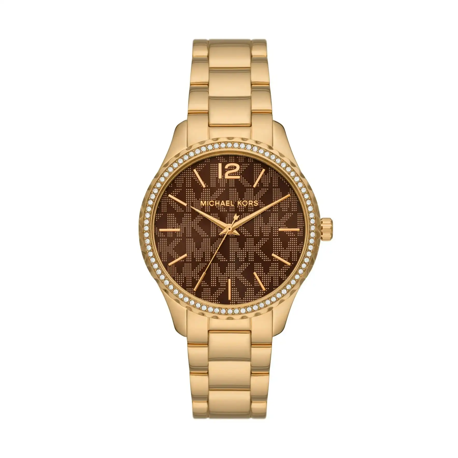 Michael Kors Layton Gold and Brown Women's Watch MK7296
