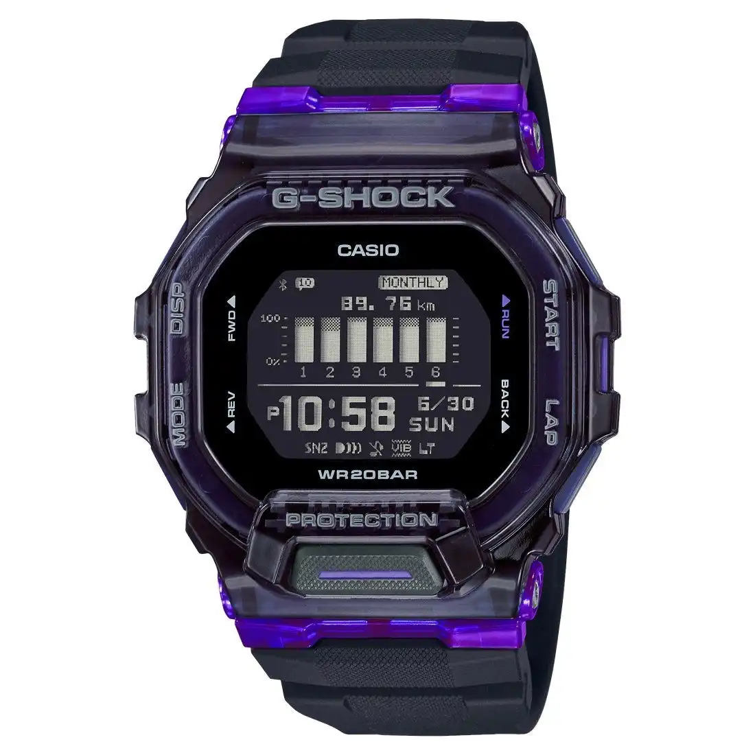 Casio G Shock G Squad Purple Watch GBD-200SM-1A6
