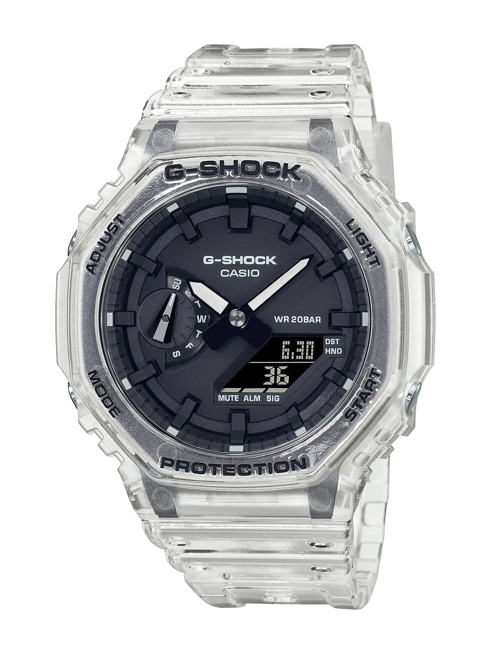 Casio G Shock Transparent Watch GA-2100SKE-7ADR