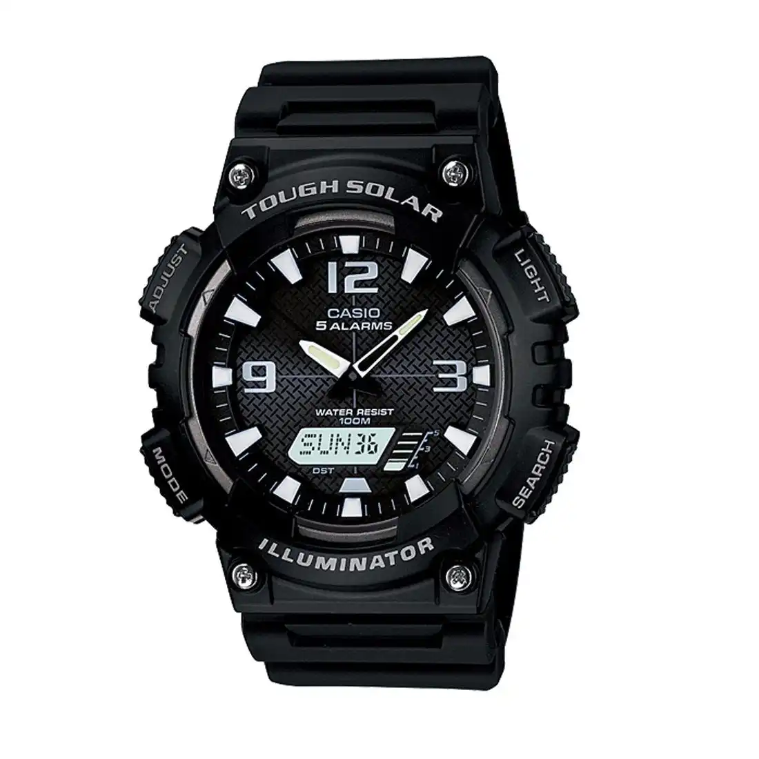 Casio Mens Tough Solar Black Watch AQS810W-1A