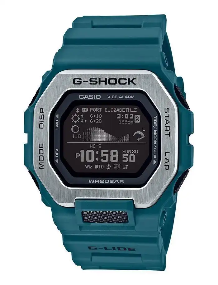 Casio G-Shock Glide Green Watch GBX100-2D