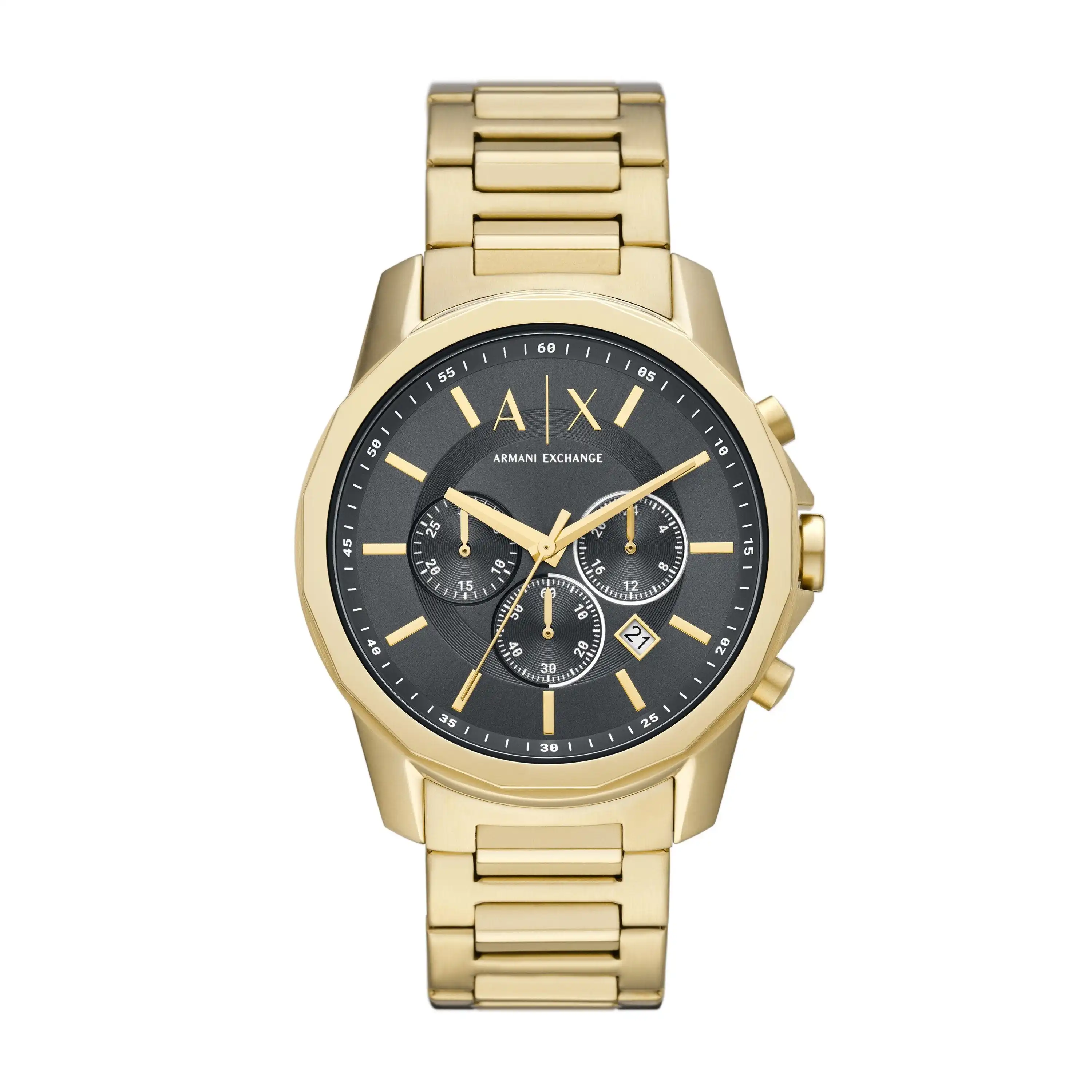 Armani Exchange Banks Black and Gold Men's Watch AX1721