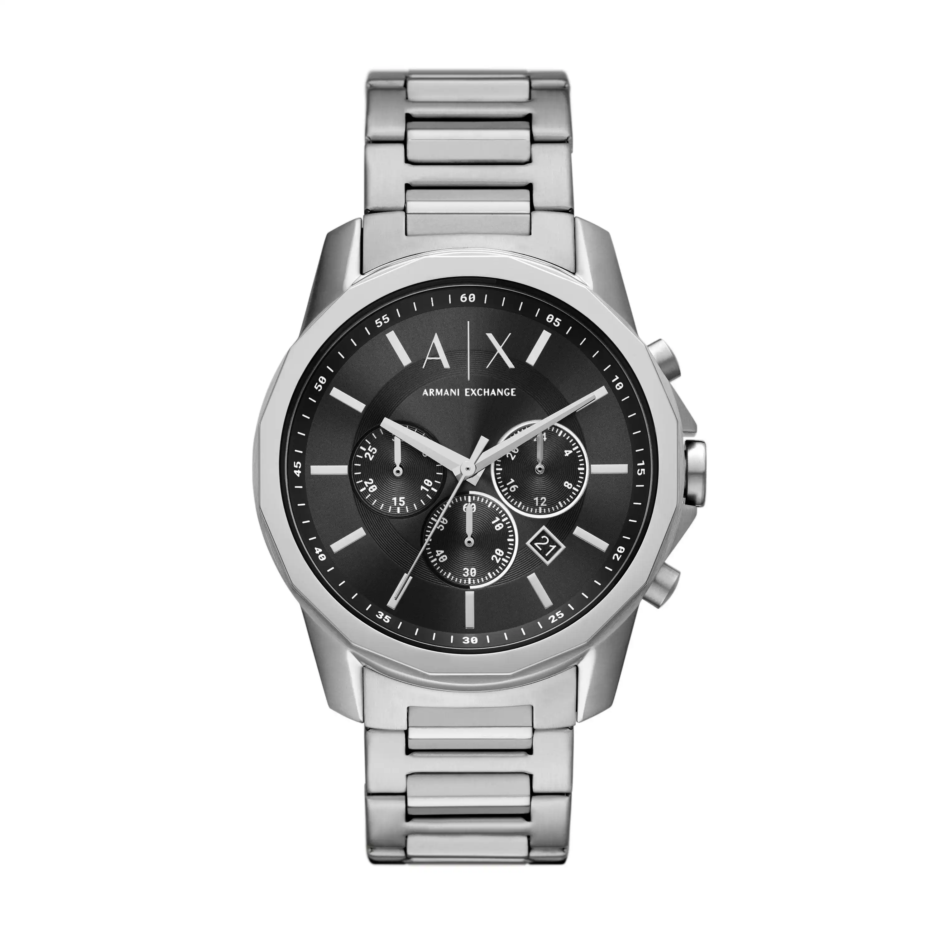 Armani Exchange Banks Black and Silver Men's Watch AX1720