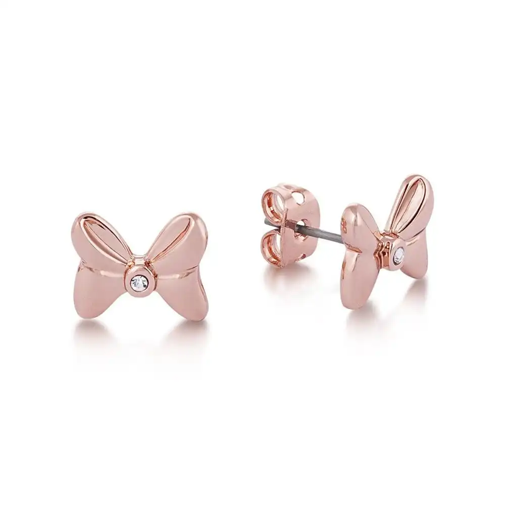 Disney Minnie Mouse Crystal Bow Stud Earrings