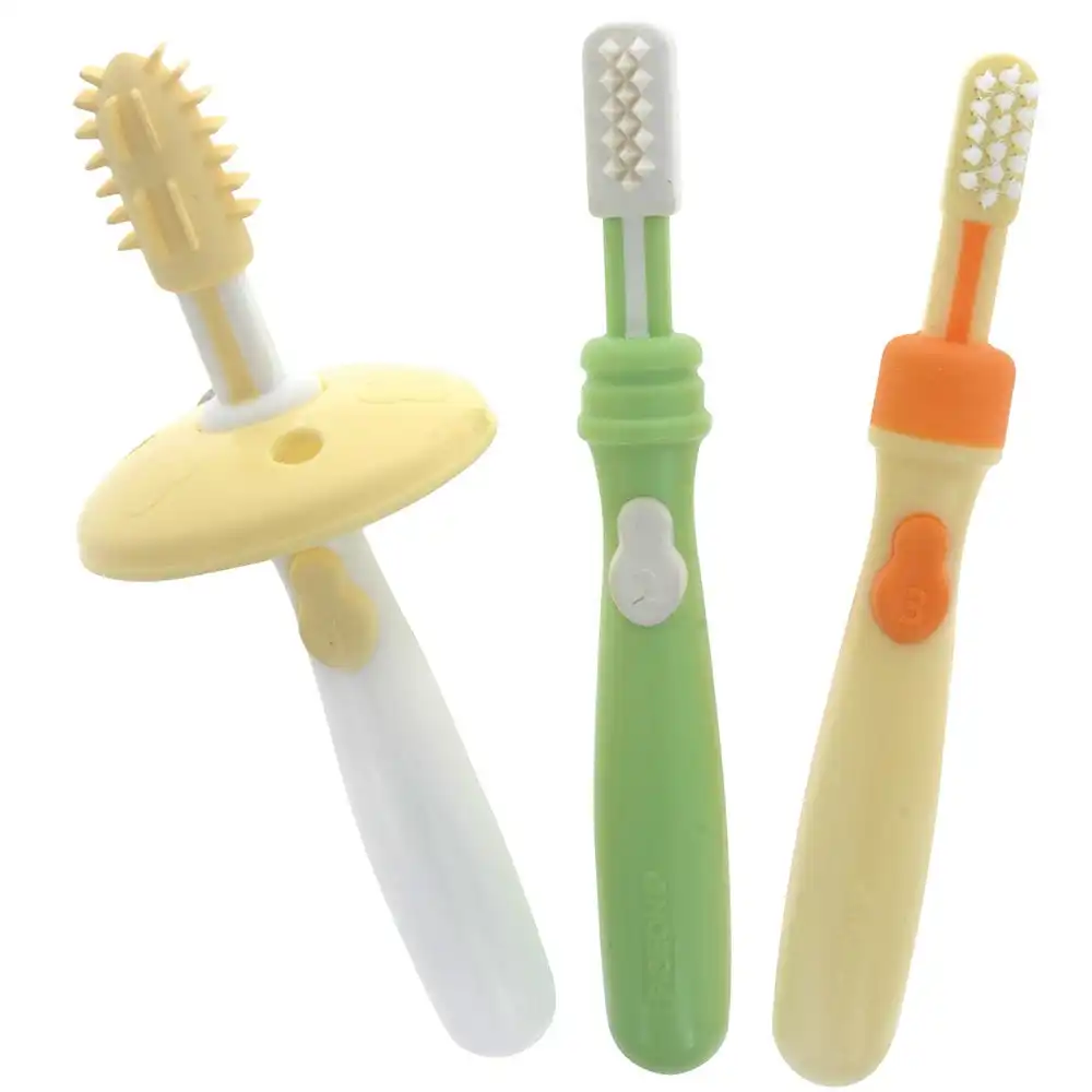 PIGEON Baby Training Toothbrush Brush Teeth Dental Oral Care Baby/Infant/Kid Set