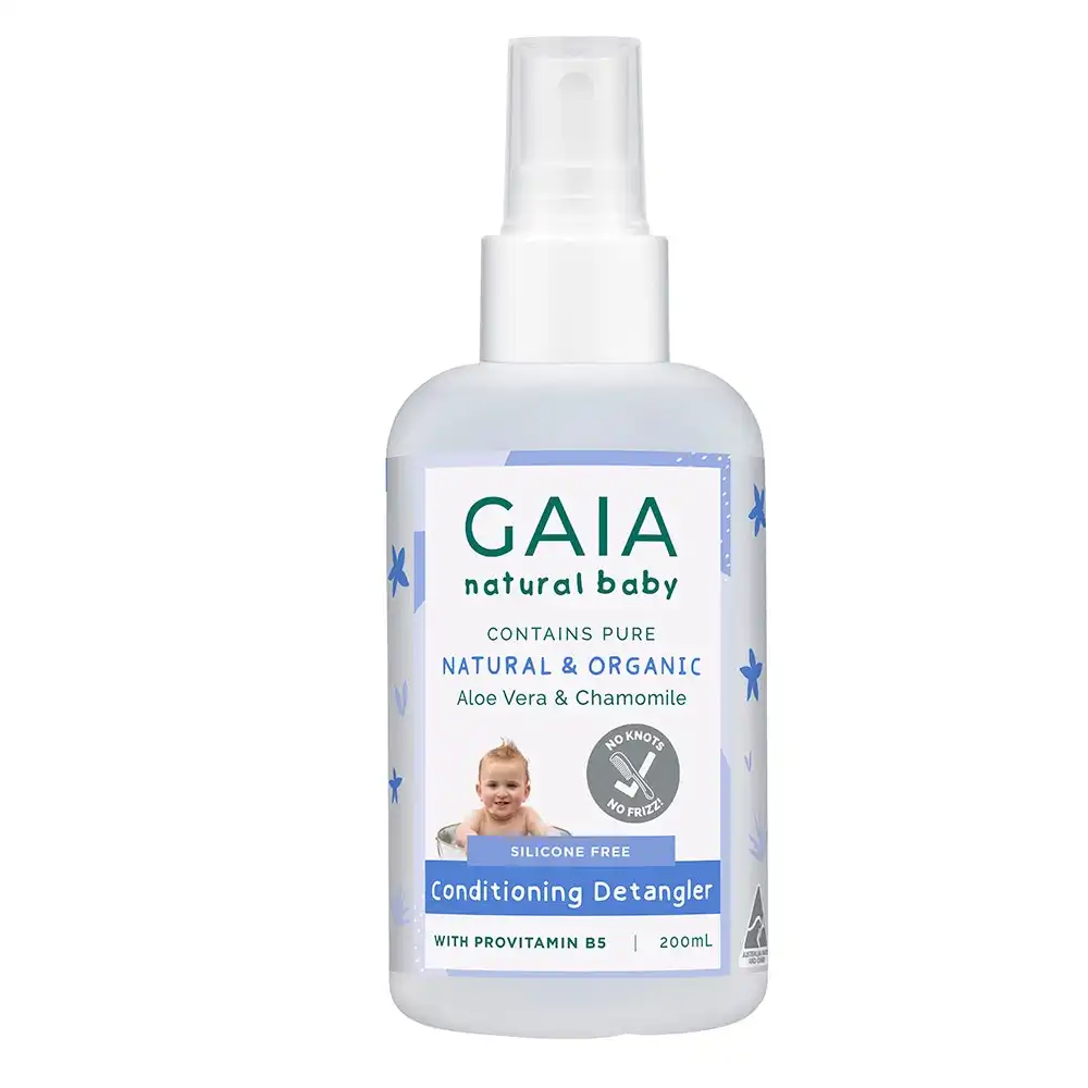 Gaia 200ml Organic Baby/Kids/Toddlers Conditioning Detangler Vegan Friendly