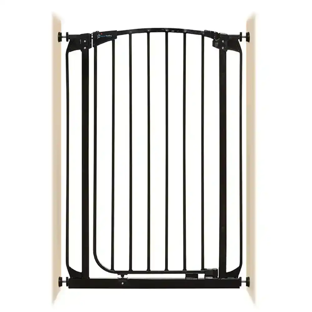 dreambaby 1m Chelsea Xtra-Tall Auto Close Security Baby/Kids Safety Gate/Door BK