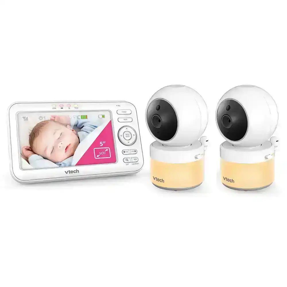 VTech BM5600 Pan/Tilt Full Colour Video/Audio Baby Monitor & Additional Camera