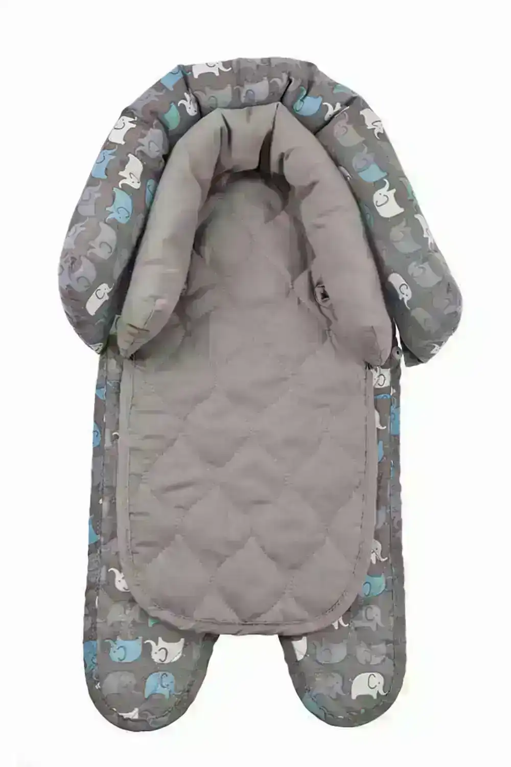 Playette 2-in-1 Comfort Travel Head Support w/ Strap Elephant Baby/Newborn 0m+