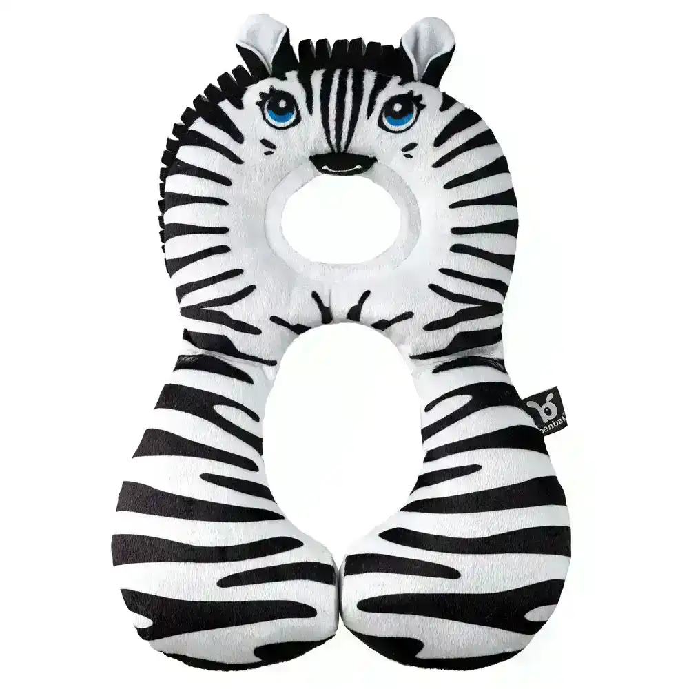 Benbat Total Support Headrest Head/Neck Rest Travel Baby 1-4y Car Pillow Zebra