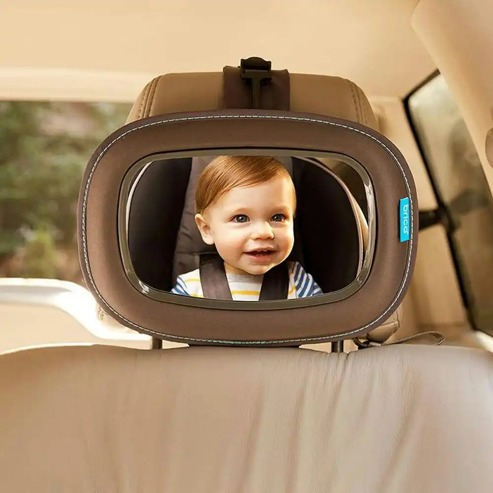 Munchkin Brica 31cm Baby Car Seat Mirror S.Touch Auto View Back Rear Safety Grey