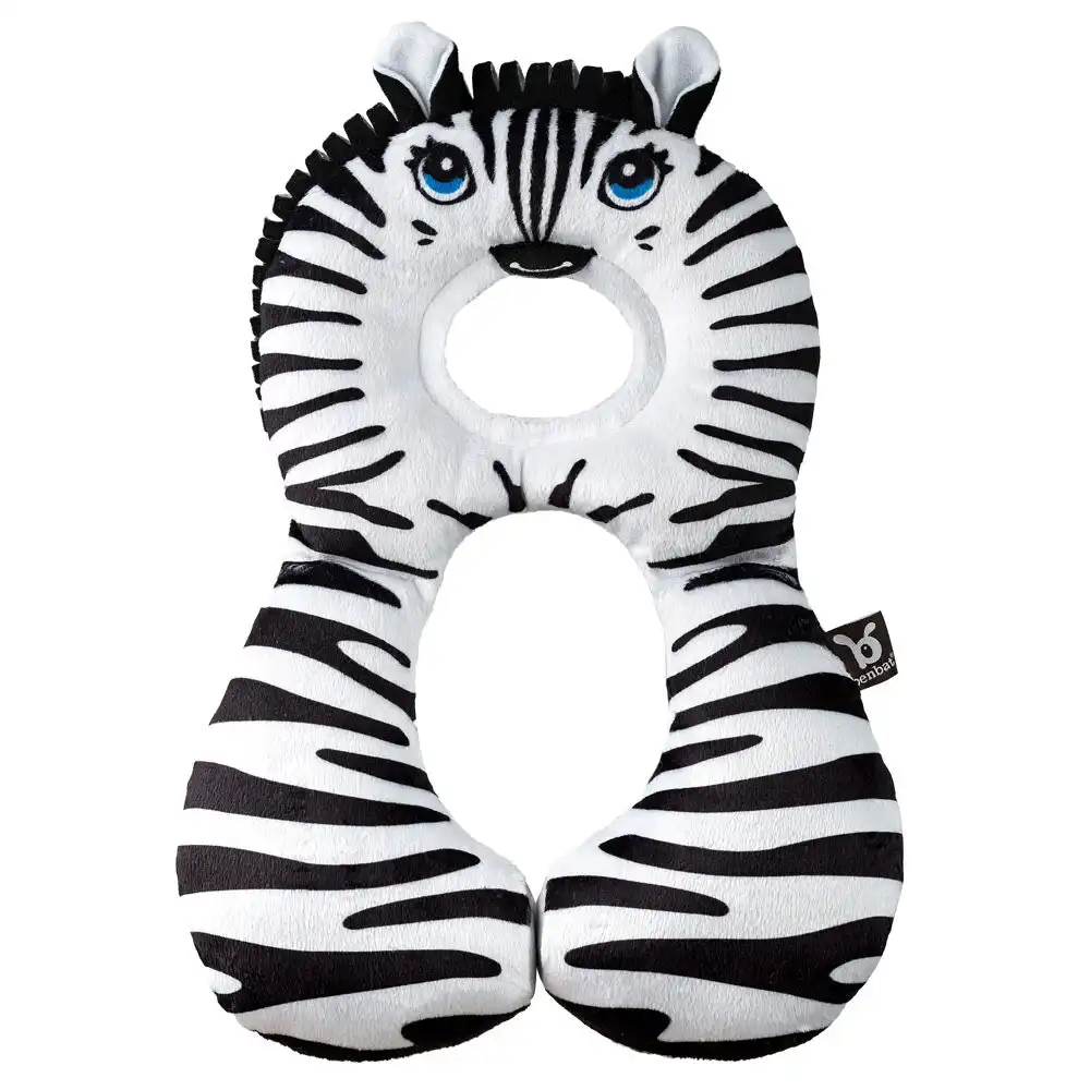2PK Benbat Total Support Headrest Head/Neck Travel Baby Car Pillow Zebra BLK/WHT