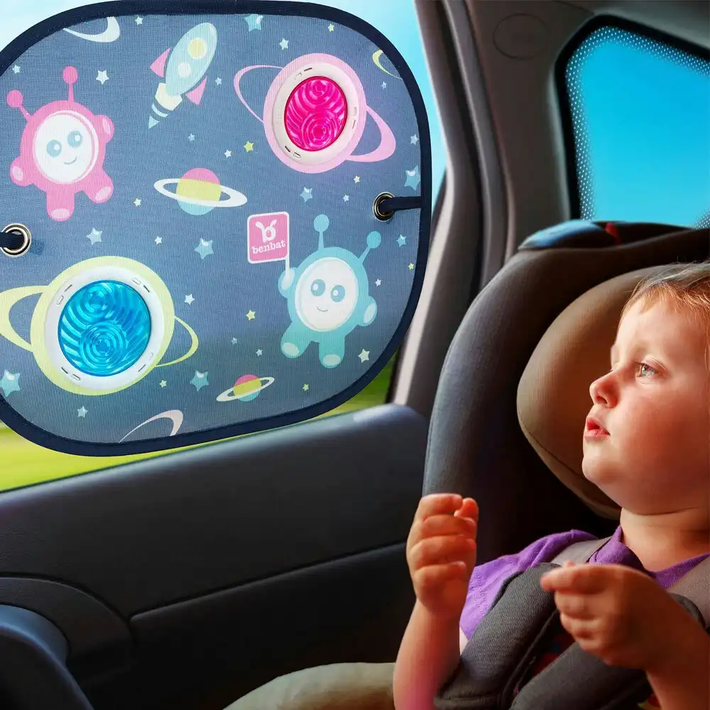 2PK Benbat 44cm  Bubble Sunshade Baby 0m+ Sunshade Car Seat Window Shield Cover