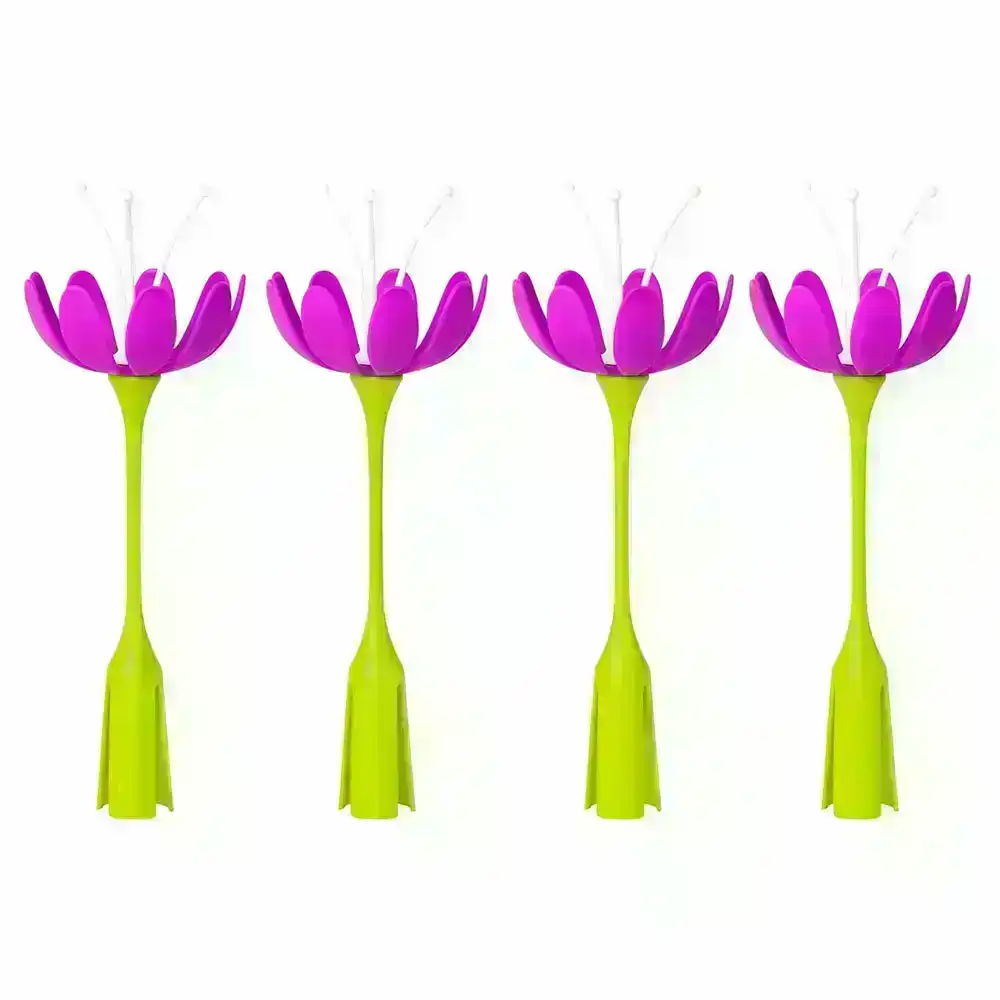 4PK Boon Stem Drying Rack Baby/Kids Accessories f/ Grass/Lawn Countertop Magenta