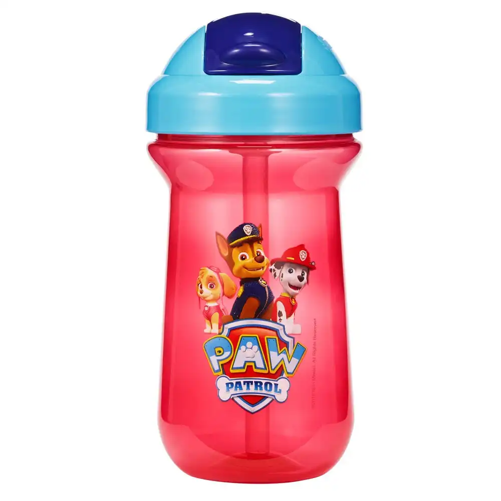 1pc The First years Flip Top Straw Cup Baby/Toddler 18m+ Water Bottle Paw Patrol