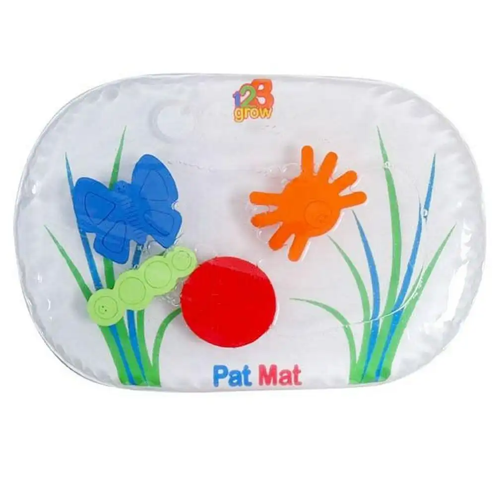 123 Grow 38x23cm Pat Mat Junior Water-Filled Fun Bugs Interactive for Baby 6m+