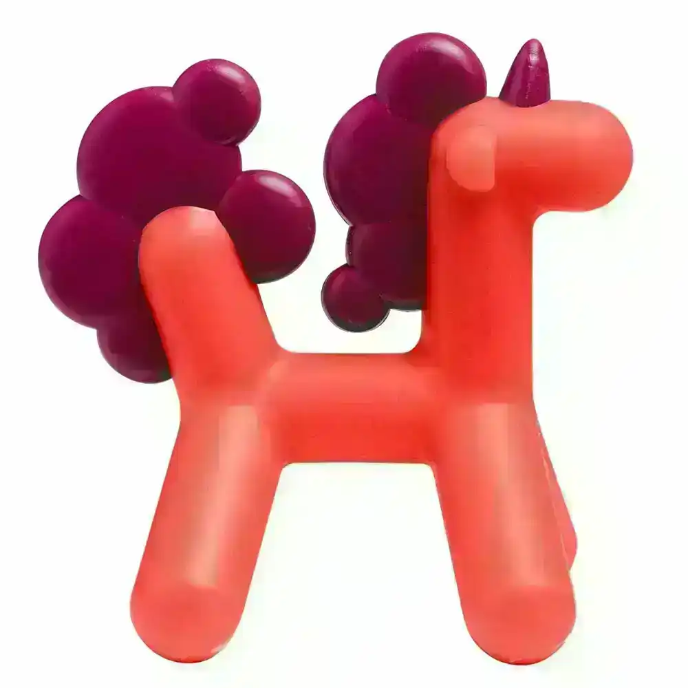 Boon Prance Silicone Teether Baby/Newborn Teething Toy Unicorn 0m+ Pink/Purple