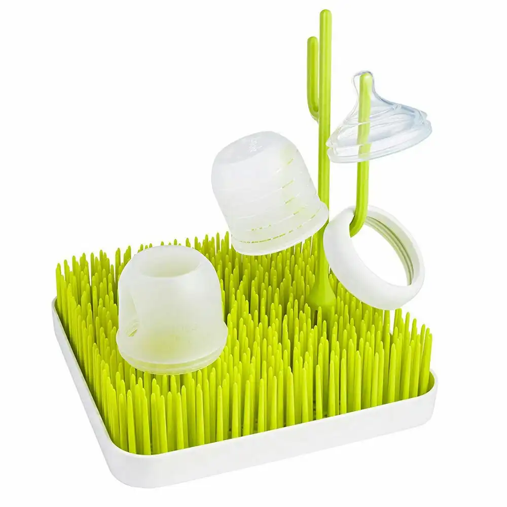 Boon Poke Baby Bottle/Feeding Drying Rack Accessories for Grass Countertop Green