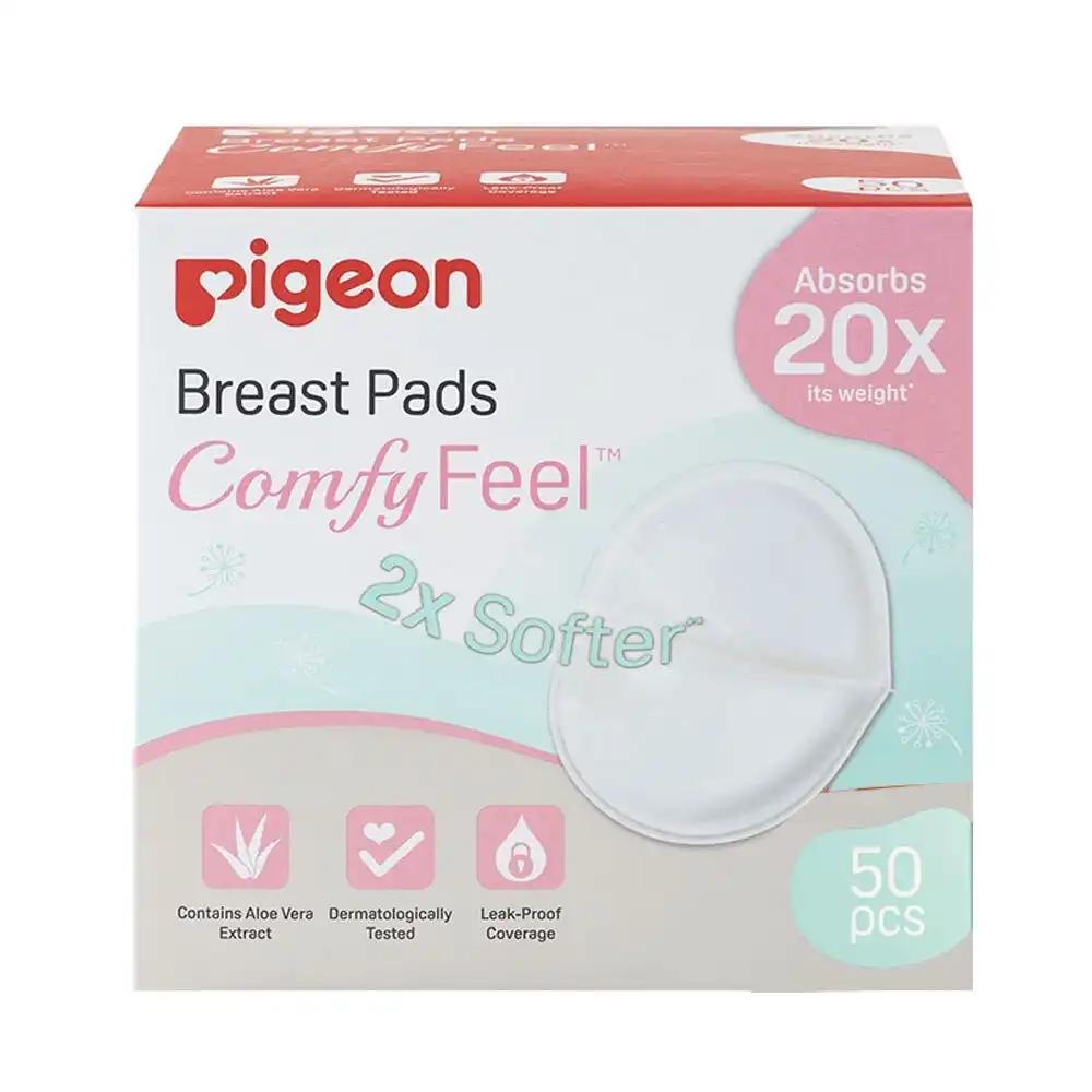 50pc PIGEON Comfy Feel Aloe Vera Disposable Maternity Breast Pads Baby Feeding