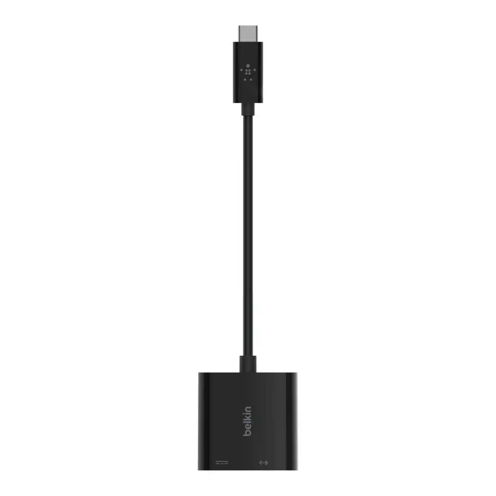 Belkin USB-C to Ethernet & Charge Port/Hub LAN Network Adapter Connector Black