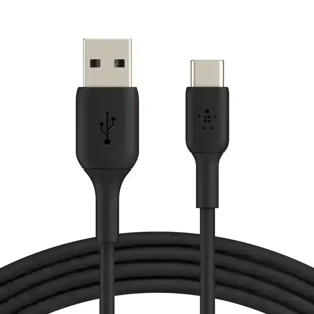 Belkin 2M USB-A to USB-C Cable Data Sync Charging Cord for Smartphones Black