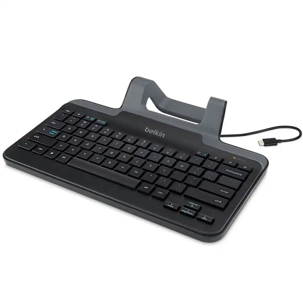 Belkin USB-C Wired Keyboard w/Stand For Chrome OS/Tablet Home/Office/School BLK