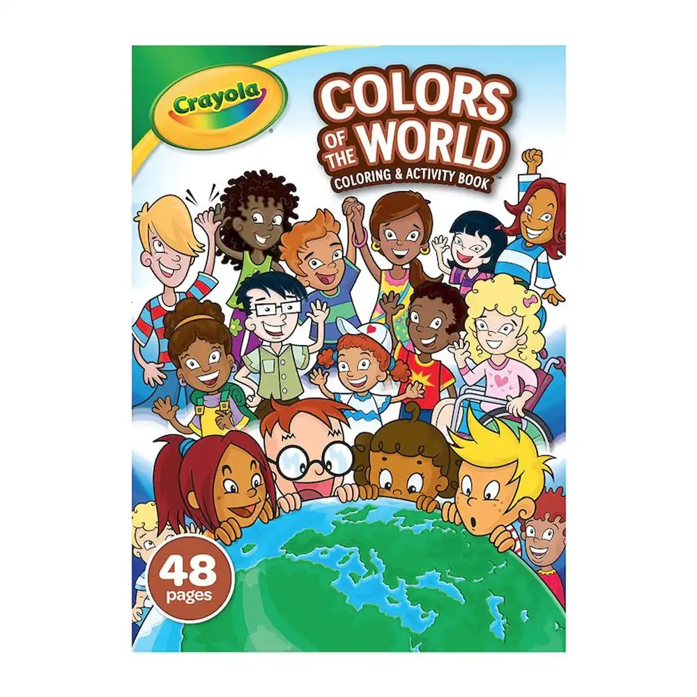 48pg Crayola Colours Of The World Colouring Drawing Art Book Kids/Children 3y+