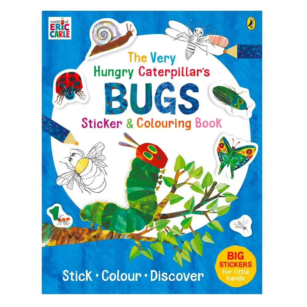 The Very Hungry Caterpillar's Bugs Sticker & Colour Paperback Kids Picture Book