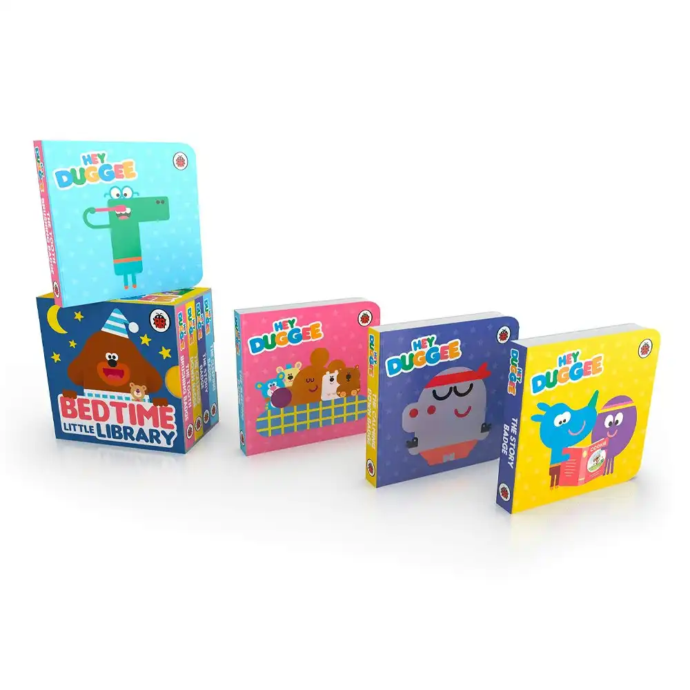 4pc Hey Duggee Little Library Kids/Children Mini Picture Character Boardbook Set