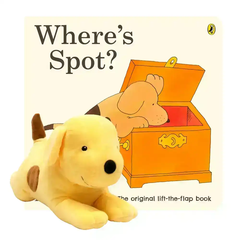 Where's Spot Eric Hill Plush Toy Gift Set  Kids/Children Picture Board Book Set