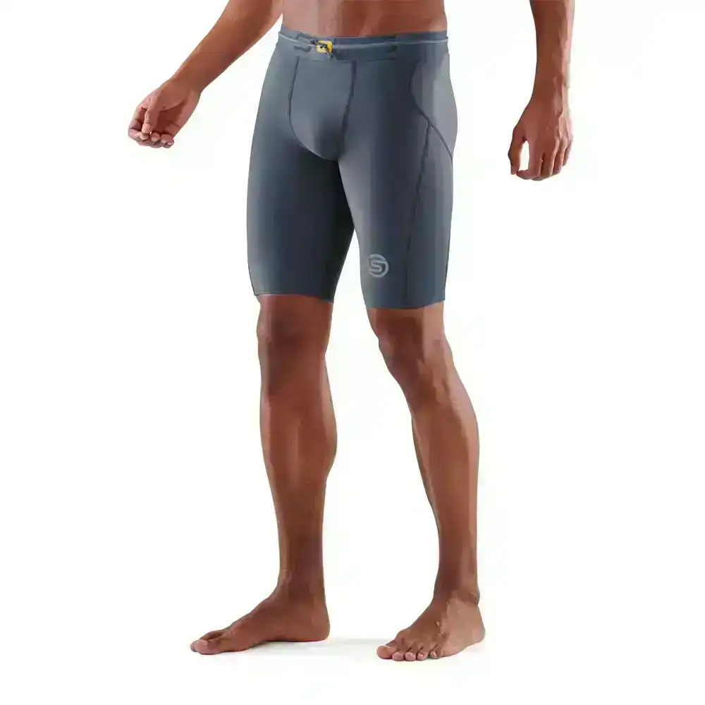 Skins Compression Series 3 Men's L Half Tights Activewear/Training/Gym Charcoal