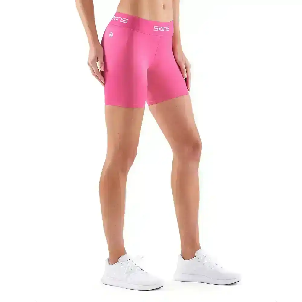 Skins Compression DNAmic Force Womens Half Tights Sports Activewear/Gym Pink XL