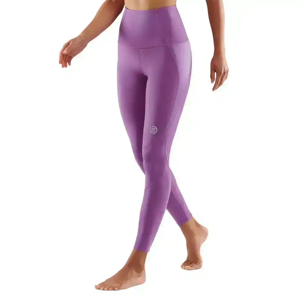 Skins Compression Series 3 Womens XS Skyscraper Tights Activewear/Gym Amethyst