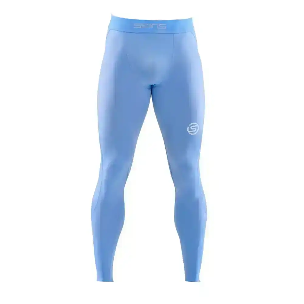 Skins Compression Series-1 Active Men Sky BLU XXL Long Tights Activewear/Fitness
