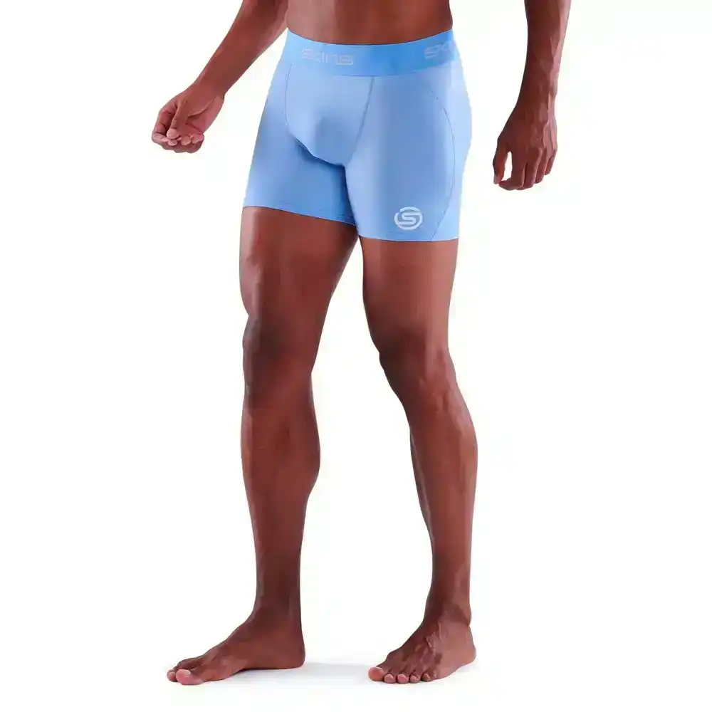Skins Compression Series-1 Active Men XXL Shorts Sky BLU Activewear/Gym/Fitness