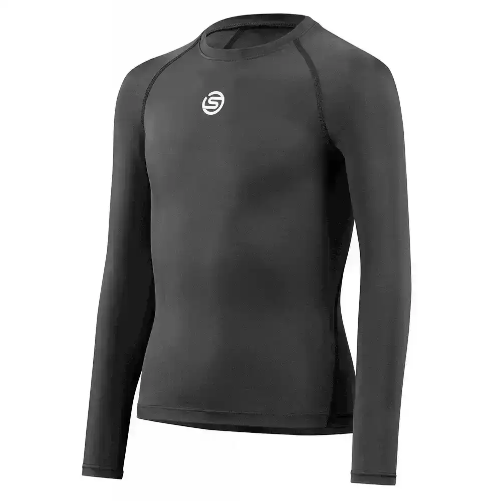 Skins Compression Series-1 Active Youth S Long Sleeve Top Black Gym/Sportswear
