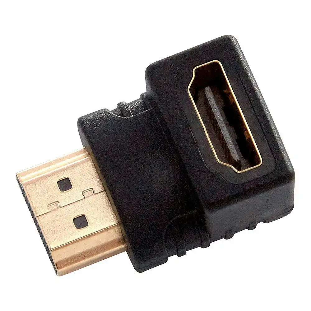 Westinghouse HDMI 90° Angle/L Shape Male to Female Adaptor Connector Gold Plated