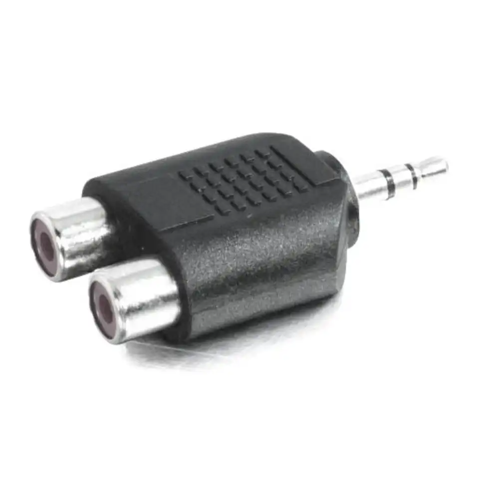 3.5mm Jack Stereo Plug Male to 2X Female RCA Sockets AUX Audio Adaptor Splitter