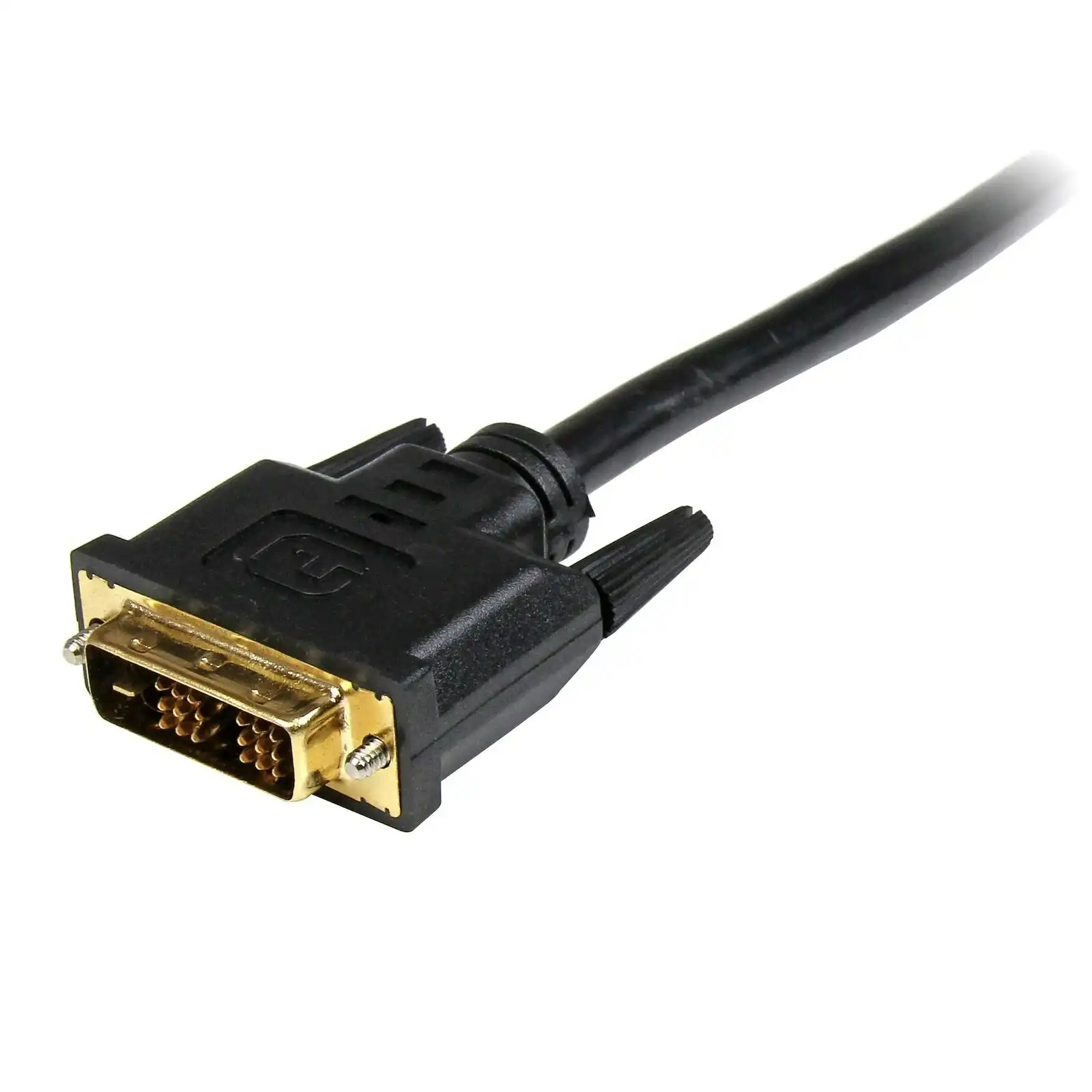Star Tech 0.5M Male HDMI to Male DVI-D Braided Cable Video Adapter for Laptop BK