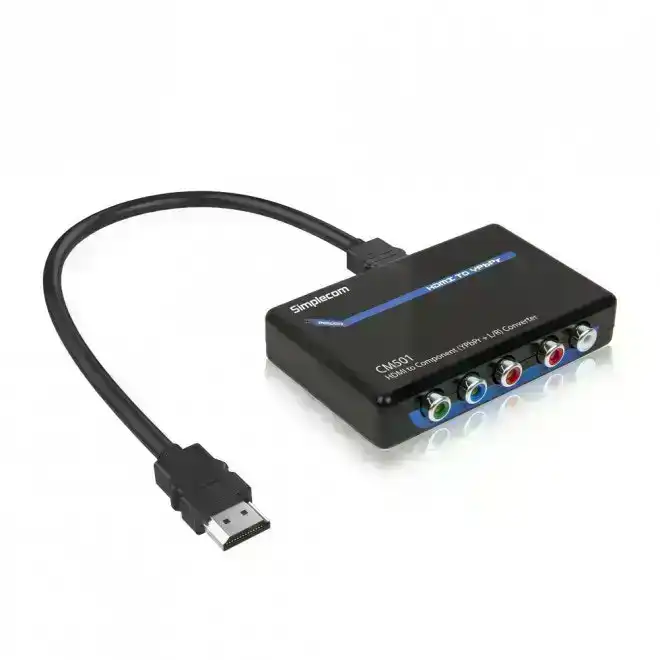 Simplecom CM501 FHD HDMI Male to Component Video/Audio Female Converter/Adapter