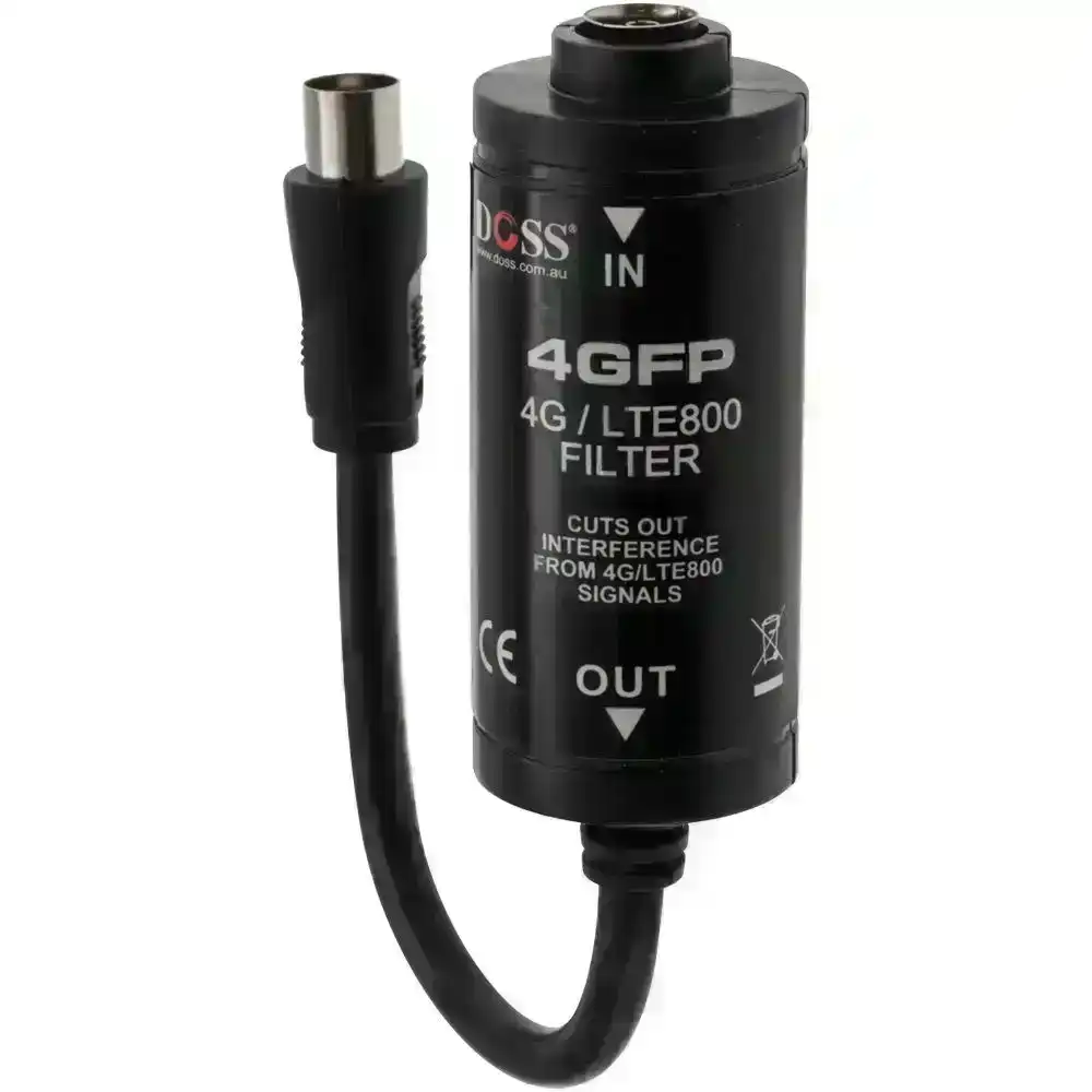 Pal Plug To Socket 5-694Mhz 4G/LTE Antenna Free To Air UHF/VHF Filter FTA