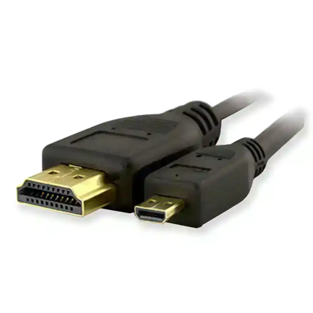 Sansai 2m HDMI Plug to Micro HDMI Plug Cable/1080P for Camera/Laptop/Smartphones
