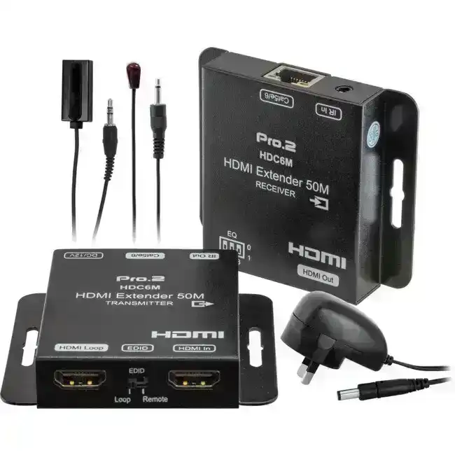 Pro2 50M 1080p Video Dolby Audio Transmitter & Receiver HDMI Over CAT6 Extender